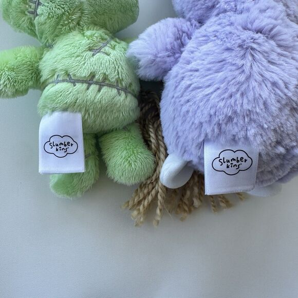 Slumberkins Mini Lot Vlad Mini Glow in The Dark Bat Lavender Witch Owl Mr Bones - Picture 3 of 7